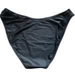 J.Crew  Black 90s High Leg Bikini Bottom Women’s Size XL NEW Swimsuit Photo 3