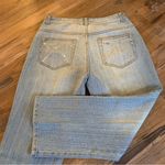 Cache  Rhinestone Stud Jean Pant Size S 2 Denim capris EUC Photo 7