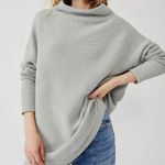 Free People  Gray Oversized Ottoman Slouchy Tunic - Size - XS Photo 0