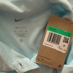 Nike NWT  Dri FIT Victory Glacier Blue Womens Sleeveless Golf Polo Shirt XL Photo 4