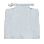 We Wore What NWT Cut Out Denim Mini Skirt Indigo Comfort Super Light Stone Wash L Photo 5