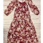 Altar'd State Sailor Floral Maxi Dress in Burgundy Size S NWT Photo 5