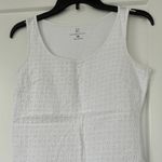 White Eyelet Tank Top xs Photo 2