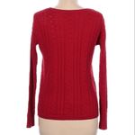 American Eagle  Crewneck Cableknit Sweater Red Photo 2