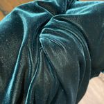 579 Vintage 5•7•9 Mini Short Sleeve Velvet Skater Dress Teal Green Size Small Photo 8