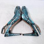 Cole Haan  Women's Peep‎ Toe Slingback Heels - Blue and Black Size 7.5 B Photo 6