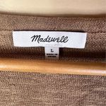 Madewell  Palmdale Pullover Womens Size Large Linen‎ Colorblock Sweater Prep Knit Photo 2