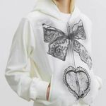 Opening Ceremony Lace Spray Paint Short Hoodie Photo 0
