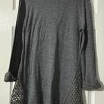 indigo. Soul ladies sweater long sleeve blouse is a size Medium. Photo 4
