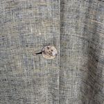 Chico's Minimalist Lagenlook Button Front Shirt Womens 1 M 8 Tan Linen Pockets Photo 4