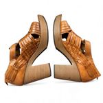 Source Unknown Mexican high heel huaraches leather sandals boho woven platform heel hippie Photo 6