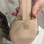 Good American Metallic Clear Heel Strap Heels Photo 6