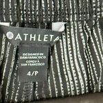 Athleta  Black White Amara Stripe Arrival Ankle Pull On Pants Size 4 P Petite Photo 5