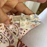 Nine Britton Relaxed fit puffed flutter sleeve multicolor Floral Top flowy XL Photo 2