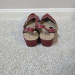 Spring Step L'Artiste Lizzie Mary Jane Wedge Clog Sandals EU 39 US 8.5 Red Photo 3