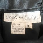 Vintage 100% Silk Black High Neck Sleeveless Button Down Back Blouse Top Size 10 Photo 9