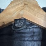 Jaclyn Smith Jacket Womens Small soft Leather Petite Zip Up Classic Coat y2k Photo 6