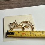 Coldwater Creek  Kitty Cat Brooch Pin Gold Tone Photo 3