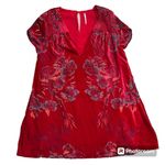 Free People  Acting Single Velvet Burnout Mini Dress
Babydoll Size Small Photo 2