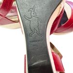 MARNI red leather wedge sandals MADE IN ITALY Size 8 Photo 8