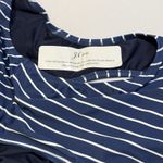 J.Crew Cutout One Shoulder One Piece Swimsuit NEW Navy Blue White Stripe Swim 22 Photo 11