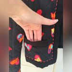 Moschino Boutique Multi-Colored Hearts Quilted Jacket 3/4 Sleeves Size 10 Photo 7