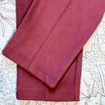 LA FEE VERTE Pseudosuede Brushed Faux Suede Leggings In Burgundy Sz Small💚 Red Photo 4