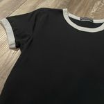 Brandy Melville  Nadine Navy Blue Ringer Tee Photo 1