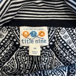Title Nine  Black White A-Line Sweater Skirt Cotton Blend Paisley Mini Size XS Photo 4