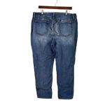 Chico's So Slimming Girlfriend Ankle Jeans Embroidered Floral Size Plus Photo 3