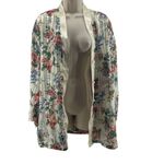 Victoria's Secret Vintage  Gold Label Blouse Floral White Striped Satin Womens L Photo 1