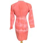 Vintage 70’s does 40’s DIY Peach TieDye Wiggle Dress S Pink Photo 2