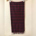 Pendleton  Vintage Wool Red, Black, & Blue Plaid Scarf Authentic Macduff Tartan Photo 2