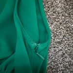 Amanda Uprichard Kimora Mini Dress in Dark Green Size XS Cut Out V-Neck Ruched Photo 11