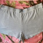 blue + white striped shorts with bow Size M Photo 3