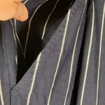 Ralph Lauren Lauren XL Blue White Striped Drawstring Viscose Wide Leg Pants Photo 6