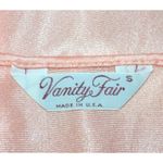Vanity Fair Long Robe Pink Peach Small Gown USA Tricot All Nylon Vintage Buttons Photo 7