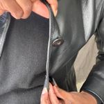 Worthington Black Leather Jacket Size Small Photo 3