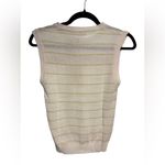Mimosa Sleeveless Sweater Vest White and Yellow‎ Stripes Photo 1