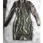 Mistress Rocks  Starlight Silver Sequin Black Bodycon Mini Party Club Dress Photo 6