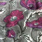 Ulla Popken Gray & Berry Floral Print 3/4 Ruffle Bell Sleeve Tunic Blouse 28/30 Photo 10