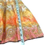 Bohemian Orange Maxi Skirt Size M Photo 5