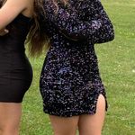 Long sleeve homecoming dress Purple Size M Photo 0