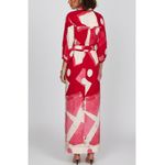 Anthropologie MAEVE x  Mona Linen Shirt Dress, Red, Medium Photo 5