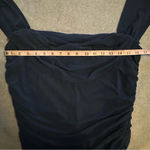 PRETTYGARDEN NWT  Off The Shoulder Ruched Bodycon Dress Midi Dress Navy size XL Photo 7