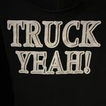 Crop wide neck oversized tee Truck Yeah Black Size XXL Photo 2