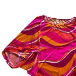 Trina Turk  Vivid Vista Drape-Sleeve Swim Tunic-Bathing Suit Cover Ups Size Small Photo 5