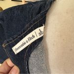 Abercrombie & Fitch  Denim Shift Mini Dress Dark Wash Size Large Photo 4