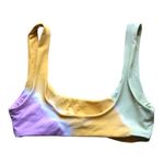 l*space L Lizzie Diagonal Sunburst Tie Dye Bikini Top Women's Size Small NWOT Photo 5