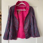 Sharagano Women’s Chinese Traditional Vintage Pink Embroidered Reversible Jacket NEW Photo 7